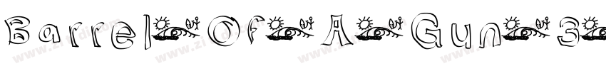 Barrel Of A Gun 3 Re字体转换